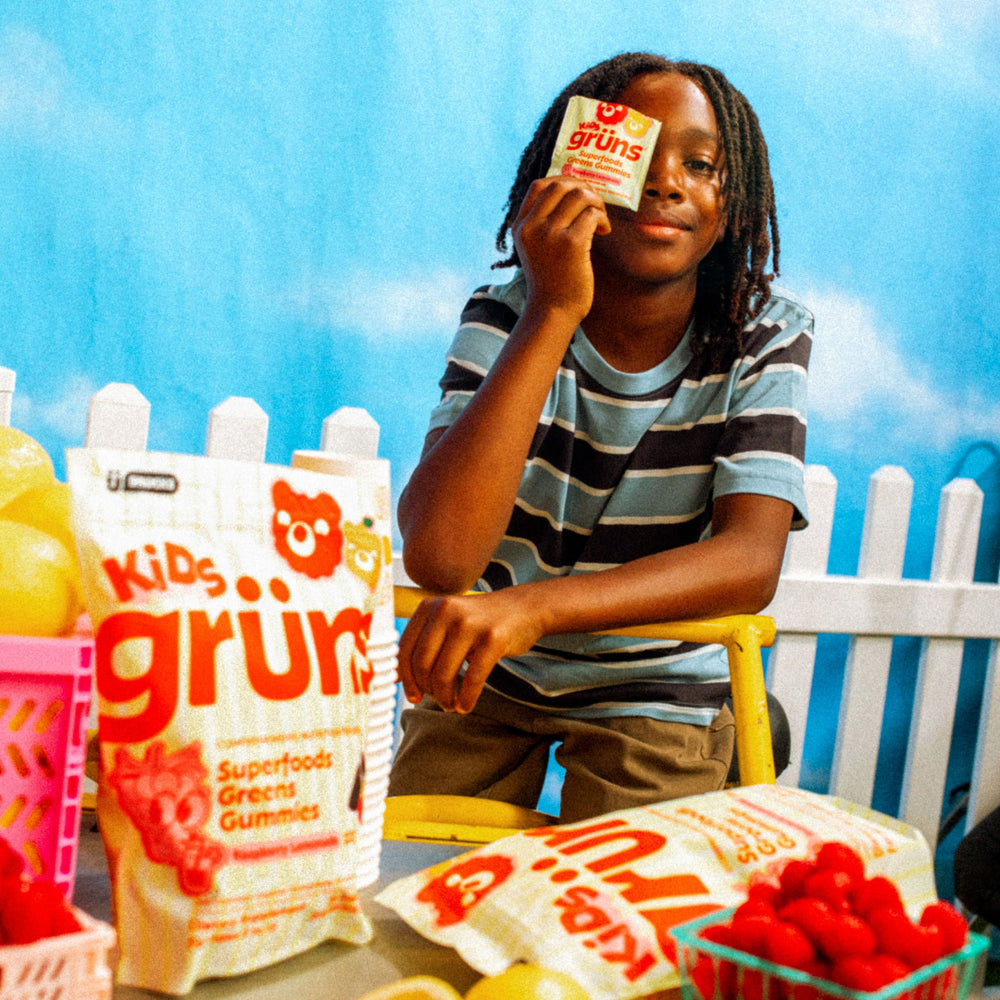 Grüns Kids Superfood Gummies(Raspberry Lemonade)